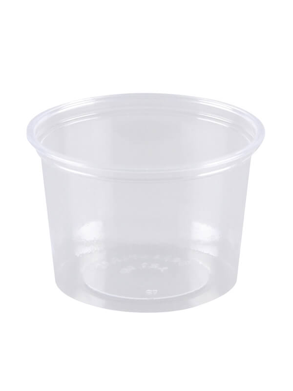 Verpackungsbecher PS, klar, rund, 125ml