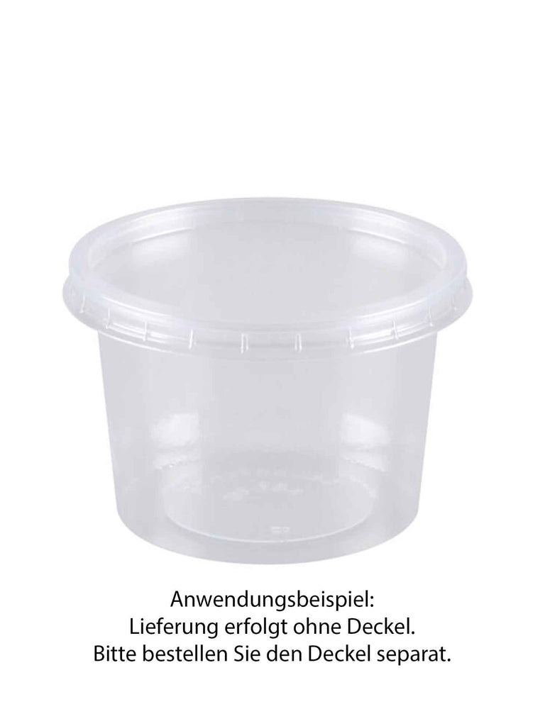 Verpackungsbecher PS, klar, rund, 100ml
