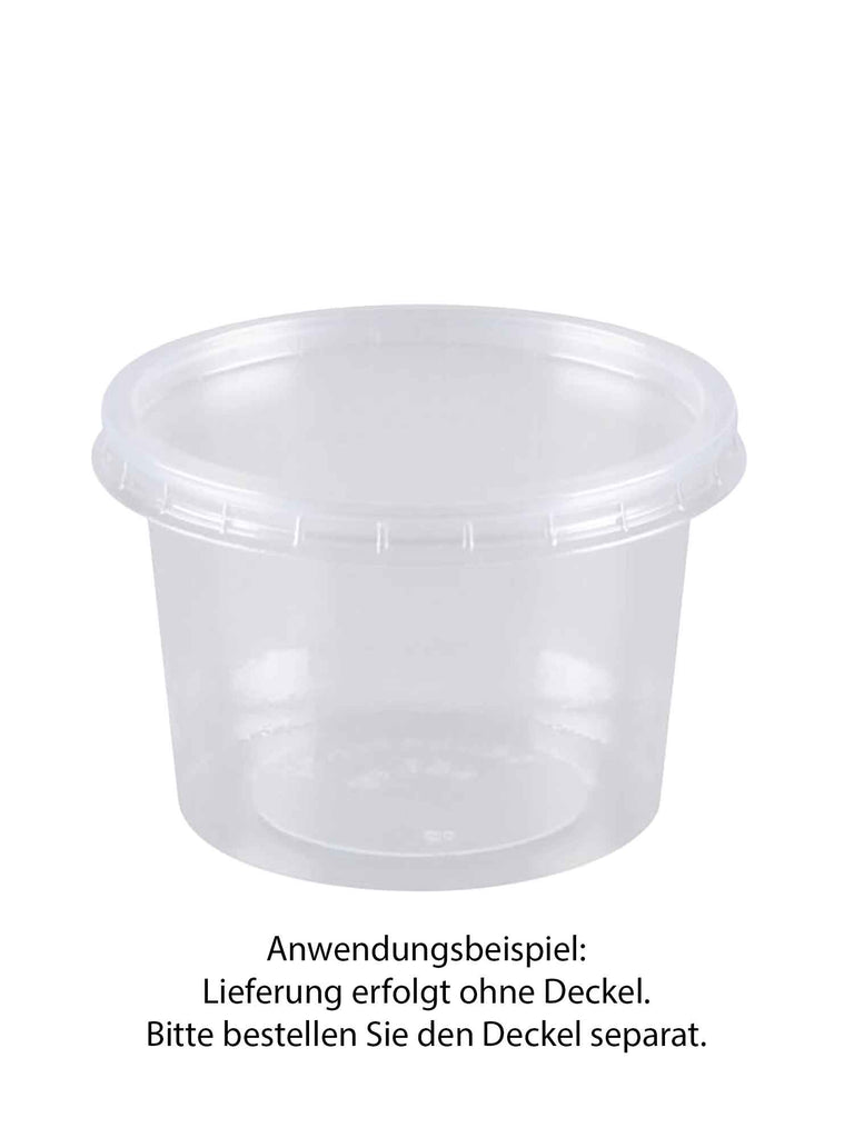 Verpackungsbecher PS, klar, rund, 80ml