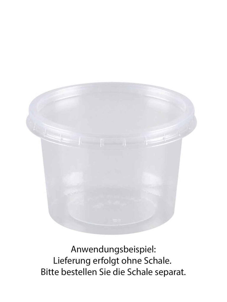 Deckel ohne Kreuzstanzung, PET, klar, für 70,3 mm