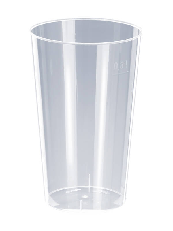 Trinkglas, PP, Spritzguss, transparent, 300ml