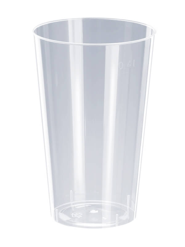 Trinkglas, PP, Spritzguss, transparent, 400ml
