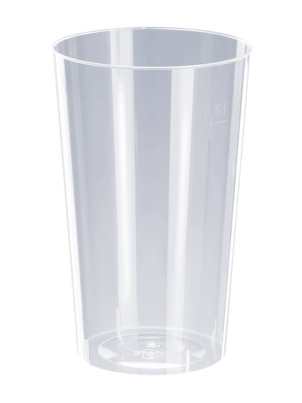 Trinkglas, PP, Spritzguss, transparent, 500ml