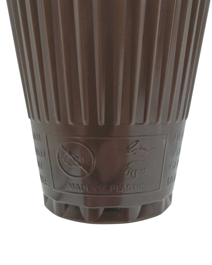 Automatenbecher 180 ml braun-weiß 4,2g Thermobecher, stapelhöhenreduziert
