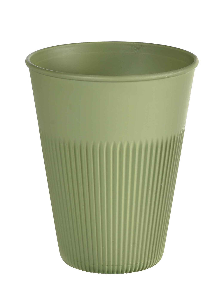 To Go Kaffeebecher, Mehrweg, Hot Stripes, PP, 360ml, grün (60 Stk.)