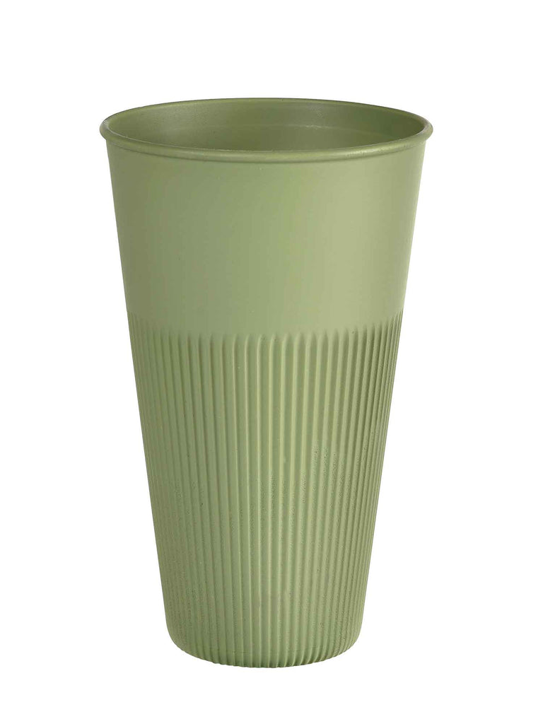 To Go Kaffeebecher, Mehrweg, Hot Stripes, PP, 480ml, grün (240Stk.)