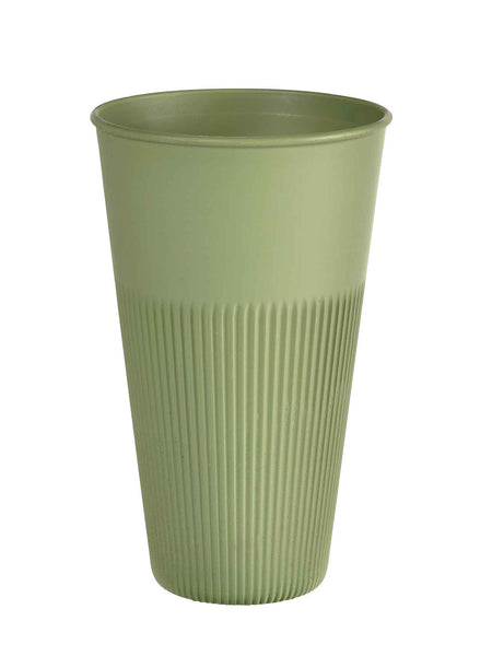 To Go Kaffeebecher, Mehrweg, Hot Stripes, PP, 480ml, grün (240Stk.)