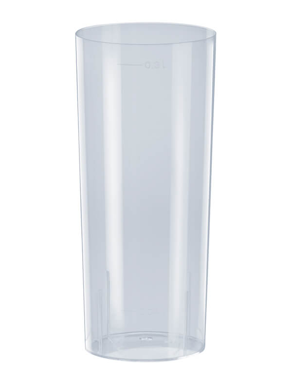 Longdrink-Glas, PP, Spritzguss, transparent, 300ml
