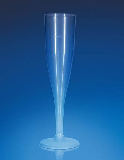 Sektflöte, PP, Spritzguss, transparent, 100ml