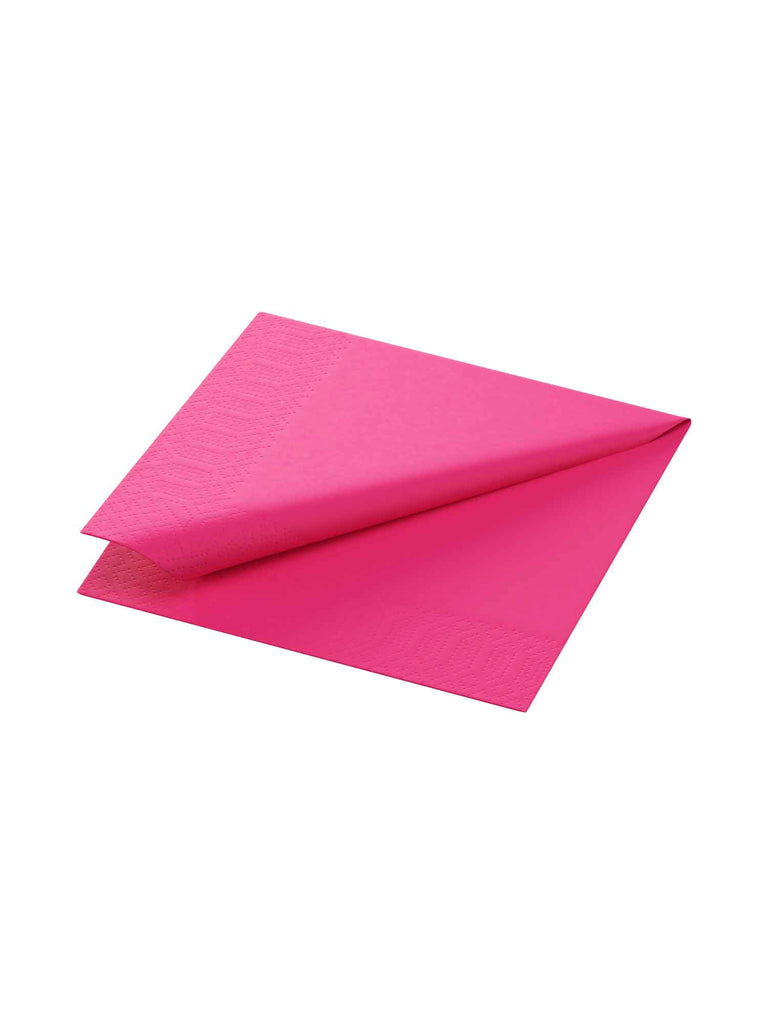 Cocktailservietten, 3-lagig, 24x24, 1/4-Falz, fuchsia (1.000 Stk.)