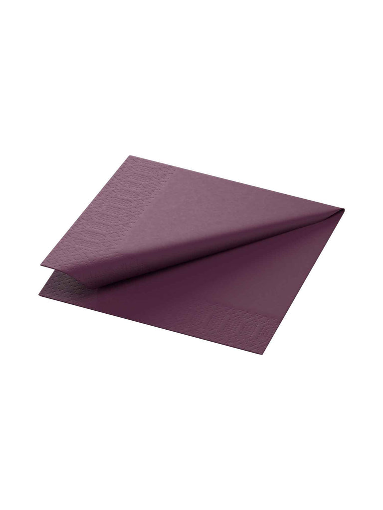 Cocktailservietten, 3-lagig, 24x24, 1/4-Falz, pflaume (1.000 Stk.)