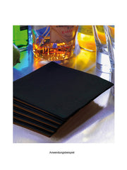 Cocktailservietten, 3-lagig, 24x24, 1/4-Falz, schwarz (1.000 Stk.)