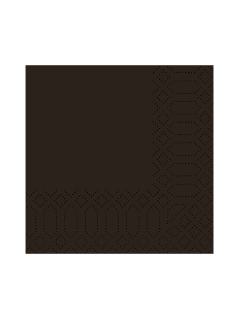 Cocktailservietten, 3-lagig, 24x24, 1/4-Falz, schwarz (1.000 Stk.)