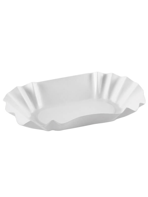 Pommes Pappschale, weiß, 10x17cm (500 Stk.)