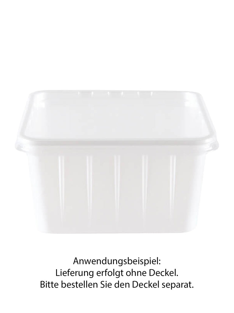 Verpackungsbecher PS, 115x115mm, weiß, 500ml