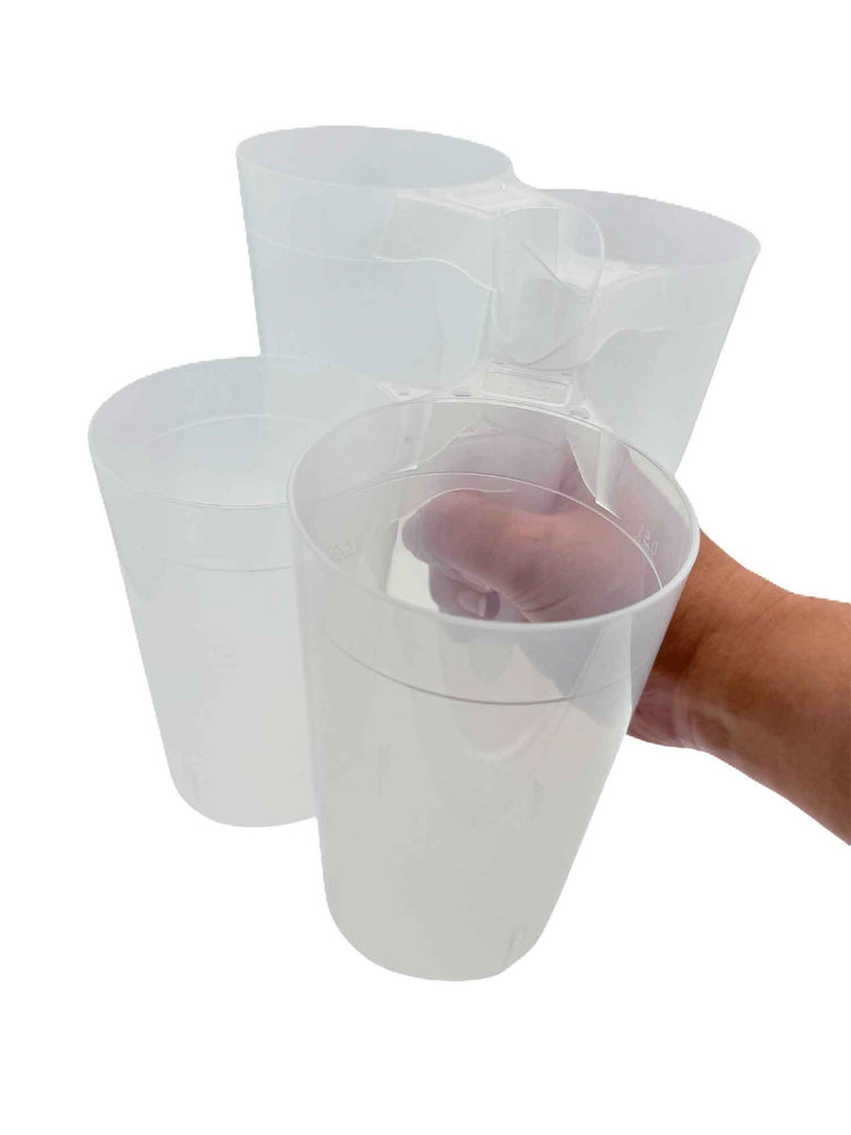 Stadionbecher mit Henkel, Mehrweg, PP, 500ml