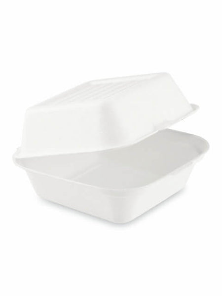 Burger Box, Zuckerrohr, 152x150x78mm