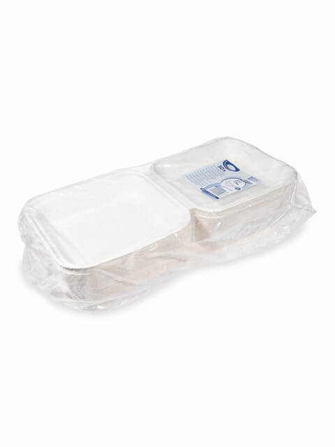 Burger Box, Zuckerrohr, 152x150x78mm