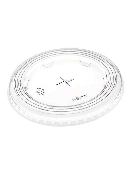Deckel mit Kreuzstanzung, PET, transparent, für 95,0mm