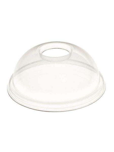Deckel, gewölbt mit Loch, PET, transparent, für 95,0mm