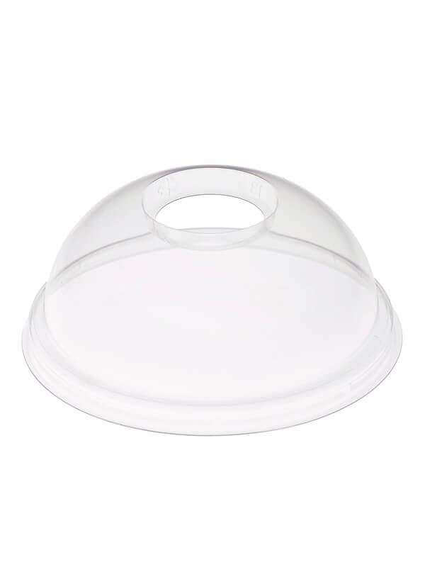 Deckel, gewölbt mit Loch, PLA, klar, für 95,0mm