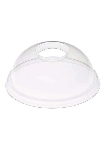 Deckel, gewölbt mit Loch, PLA, klar, für 95,0mm