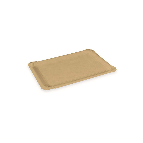 Pappteller, braun, rechteckig, 10x16cm (2.000 Stk.)