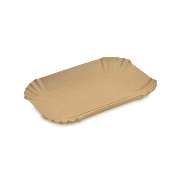 Pappschale, braun, rechteckig, 13x18cm (1.000 Stk.)