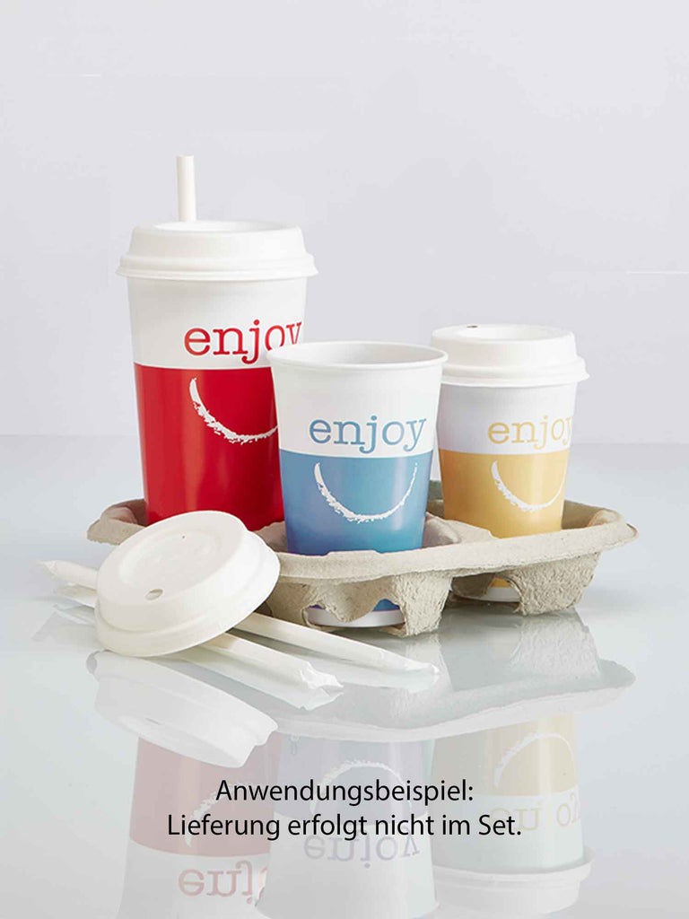 Kaltgetränkebecher aus Hartpapier Enjoy 400ml blau