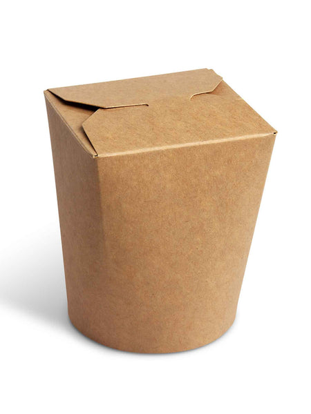 Nudelbox/Asiabox, Kraftpapier, braun, 500ml