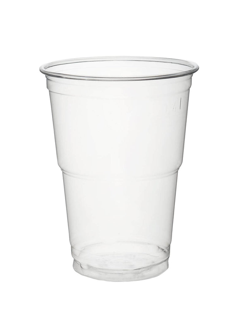 Ausschankbecher / Bierbecher, RPET, transparent, 400ml (200 Stk.)
