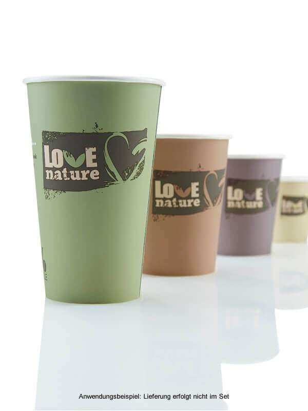 Heißgetränkebecher "Love Nature", mit Biobeschichtung, 100ml (960 Stk.)