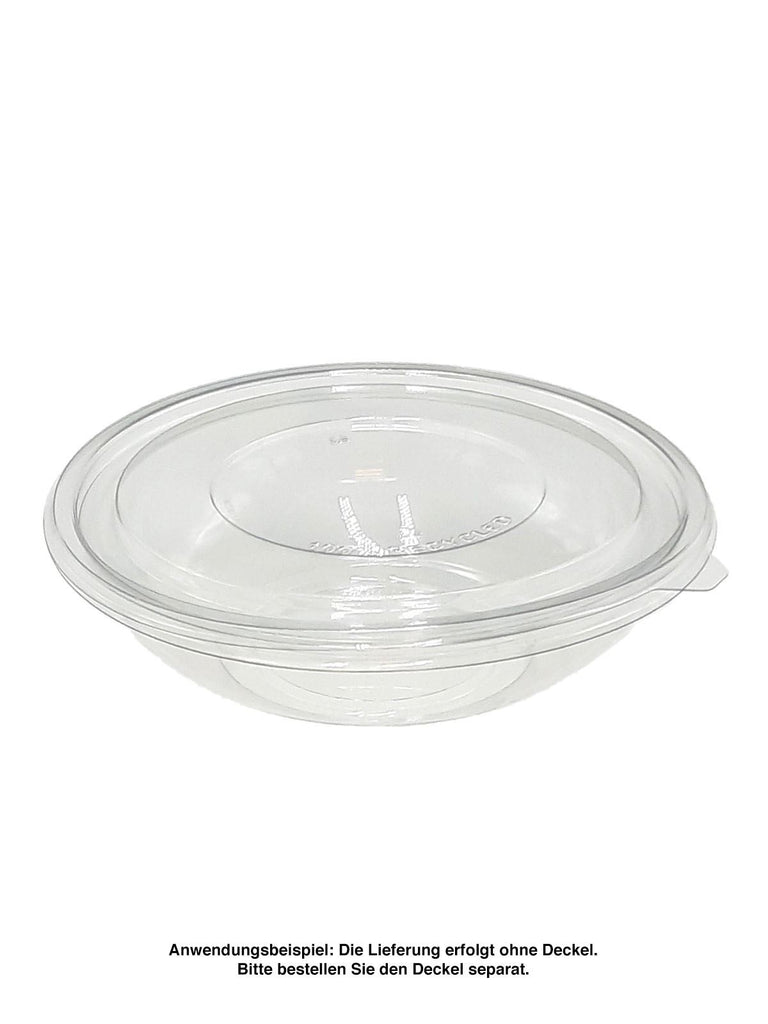 Salatschale, RPET, klar, rund, 600ml