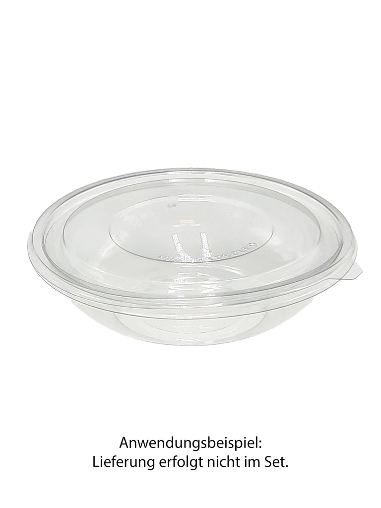 Salatschale, RPET, klar, rund, 600ml