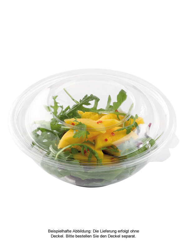 Salatschale, RPET, klar, rund, 750ml