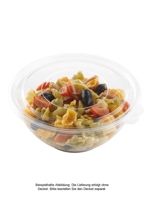 Salatschale, RPET, klar, rund, 750ml