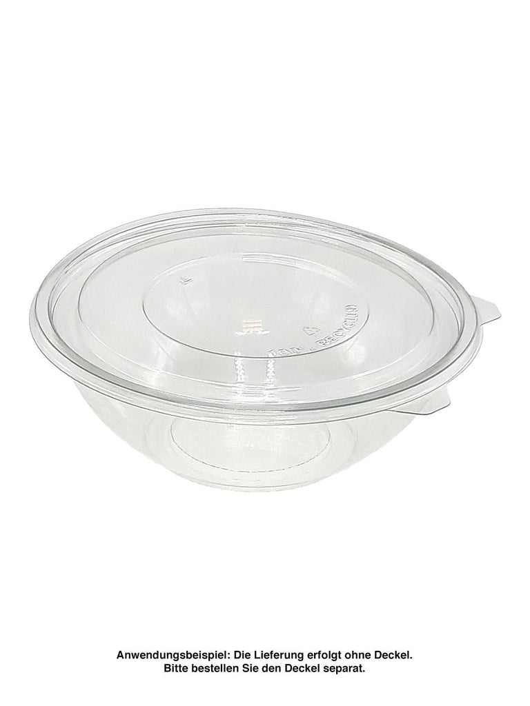 Salatschale, RPET, klar, rund, 750ml