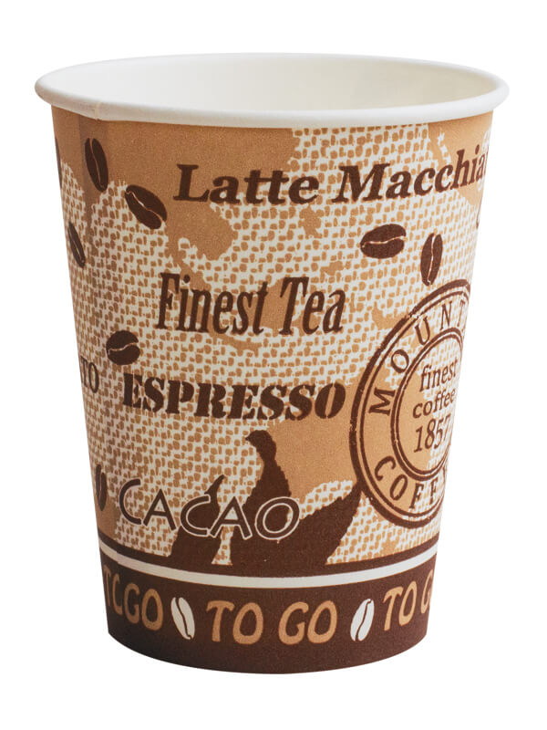 Hartpapierbecher "Coffee to go" für Heißgetränke, 300ml (200 Stk.)