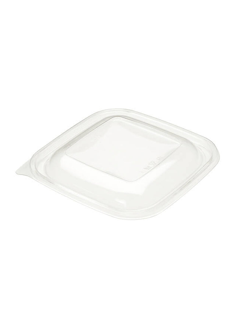 Deckel, RPET, klar, quadratisch, gewölbt, 190x190mm