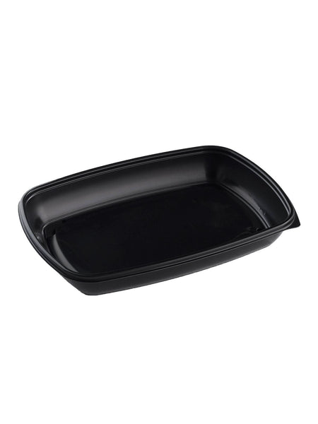 Menüschale, PP, schwarz, ungeteilt, 1350ml