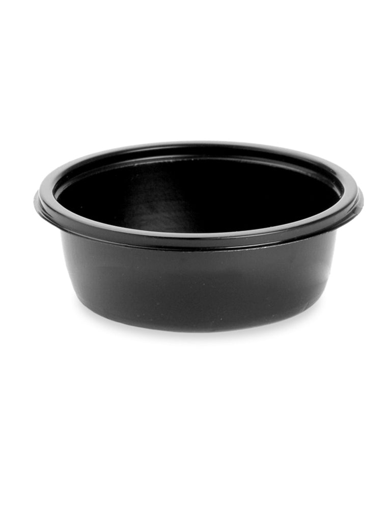 Schale, PP, schwarz, rund, 250 ml