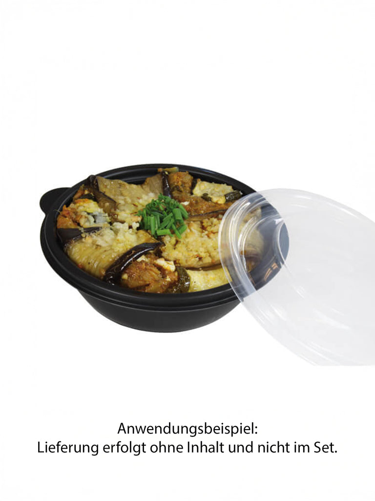 Schale, PP, schwarz, rund, 250 ml