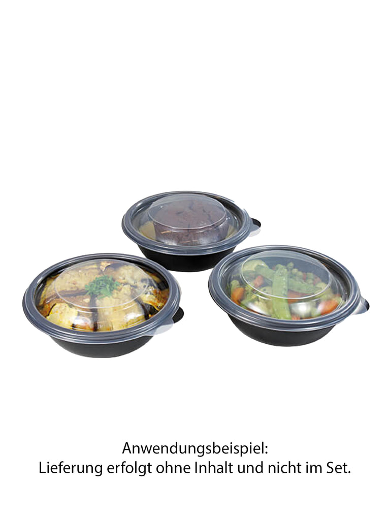 Schale, PP, schwarz, rund, 250 ml