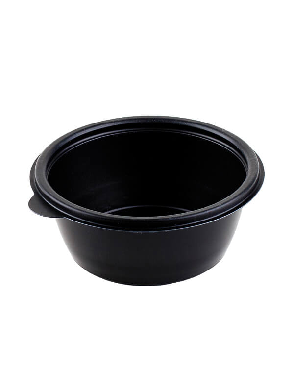 Schale, PP, schwarz, rund, 375ml