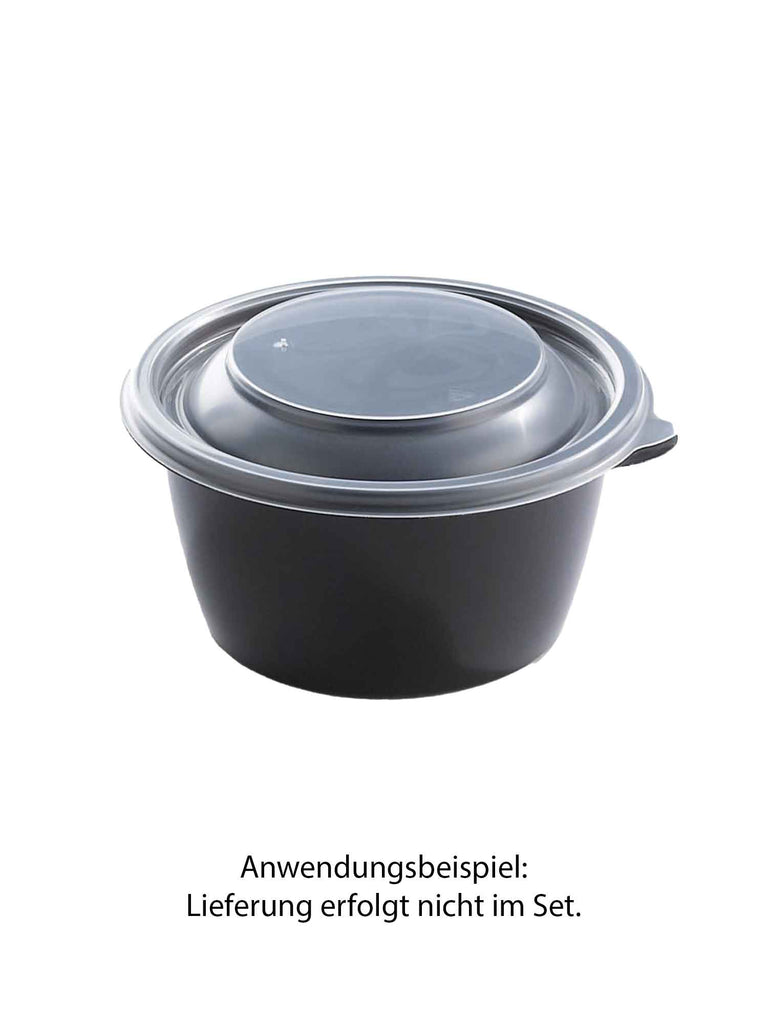 Schale, PP, schwarz, rund, 500ml