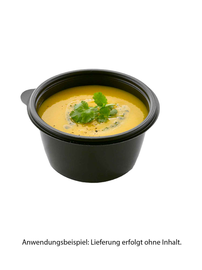 Schale, PP, schwarz, rund, 500ml