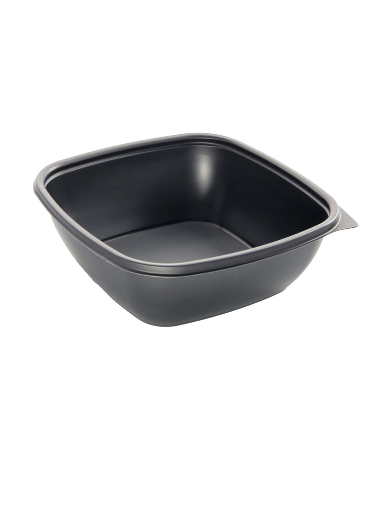 Menüschale, PP, schwarz, quadratisch, 750ml