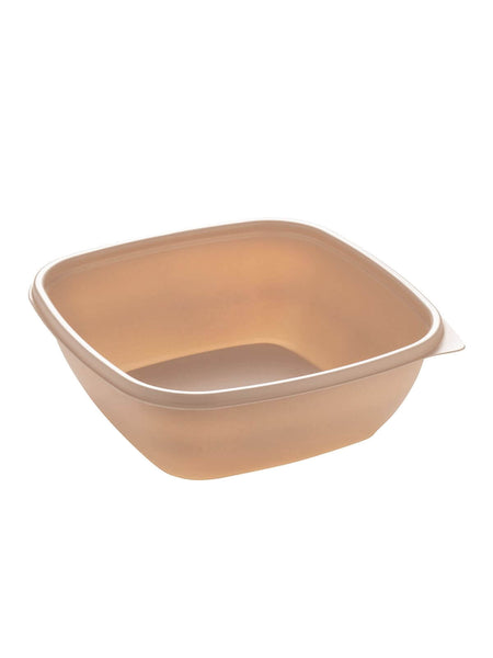 Menüschale, PP, beige, quadratisch, 750ml