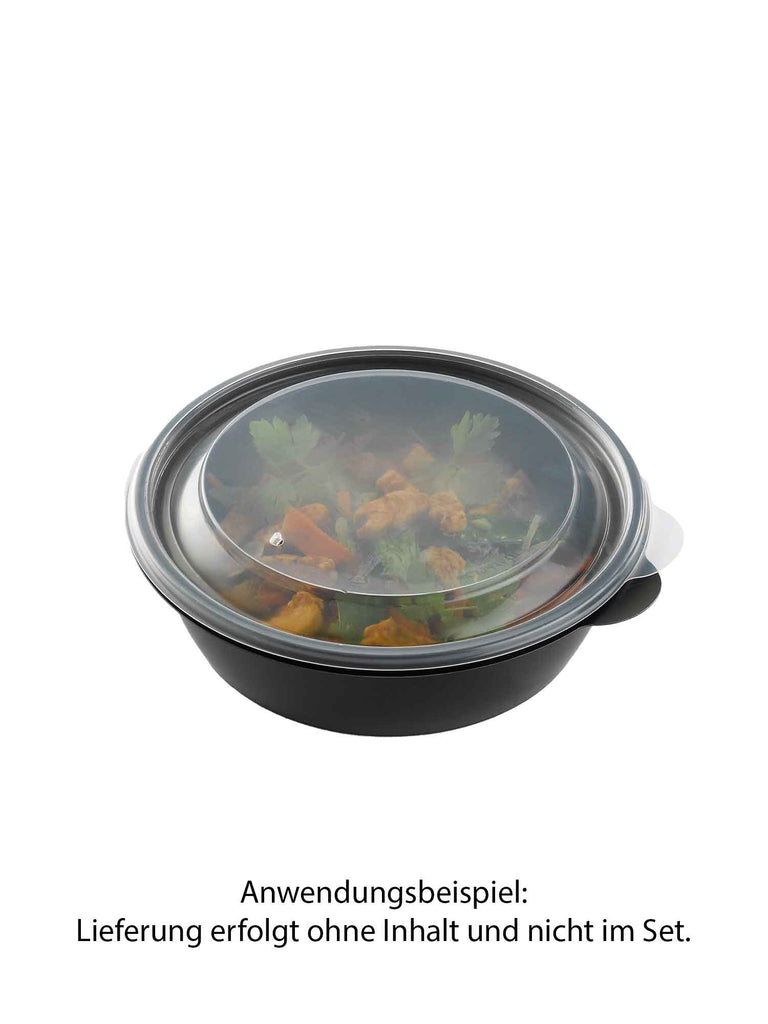 Schale, PP, schwarz, rund, 1000ml