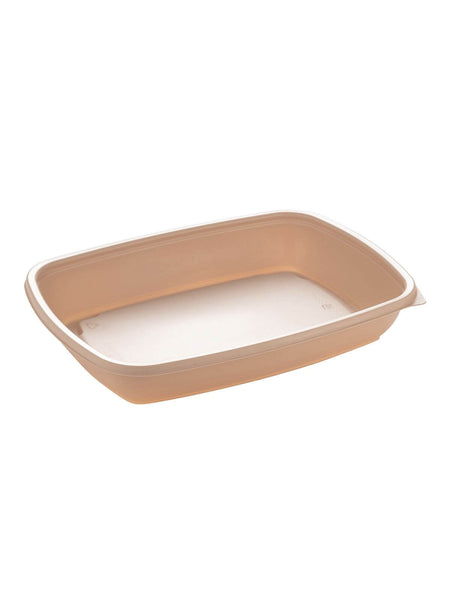 Menüschale, PP, beige, ungeteilt, 600ml